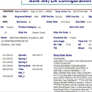 6K 655 ELEC 4" DROP W/EZ LUBE;MEDW, HF=93.75, SC=77, UNDERSLUNG